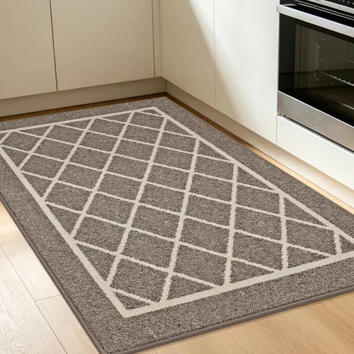 Miniatura 13 de BEQHAUSE - Alfombras de cocina antideslizantes para piso 2 piezas Alfombras de cocina y tapetes antideslizantes lavables Alfombra de cocina