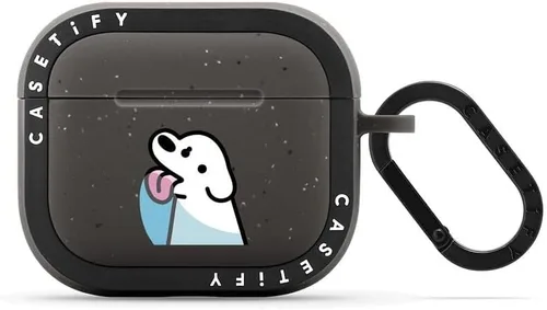 Miniatura 8 de CASETiFY Bounce - Funda para Airpods (3ª generación) con anillo - Black Kingsnake - Carbón mate