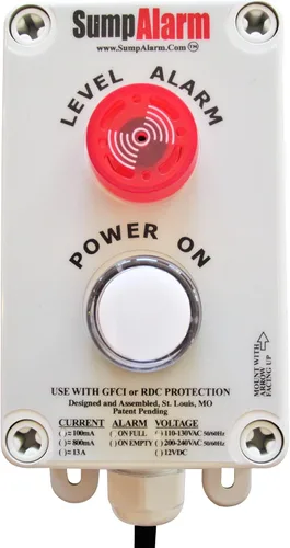 Miniatura 7 de Sump Alarm Alarma de agua alta para bomba de sumidero y agua séptica, alarma acústica de 90 dB resistente a la intemperie con interruptor