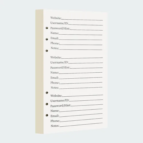 Miniatura 9 de BTSFTOGET Refillable Password Book Binder with Alphabetical Tabs and Lock, 576 Passwords Large Print, 316 Pages Password Keeper for Computer &