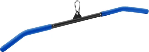 Miniatura 8 de SERTT Barra de Jalón LAT de 39.37 Pulgadas para Máquina de Cable con Polea, Barra de Presión para Curl de Tríceps con Mango de Goma, Accesorios