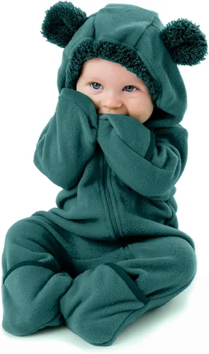 Miniatura 7 de Enterizo de vellón para bebé, rómper de una sola pieza con capucha para niños, ropa para exteriores, chaqueta infantil