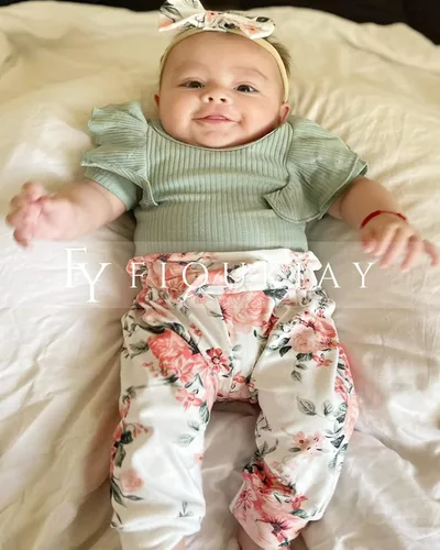 Miniatura 37 de fioukiay Conjunto de ropa de verano para bebés y niñas recién nacidas prematuros, mameluco, pantalones, diadema, conjunto de ropa para el verano