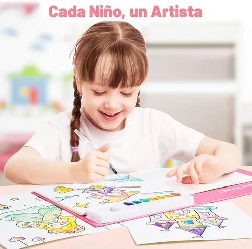 Miniatura 3 de JoyCat Libros de pintura con agua para colorear para niños pequeños, juegos de pintura de acuarela para niños de 3 a 5 4 a 8 años, actividades