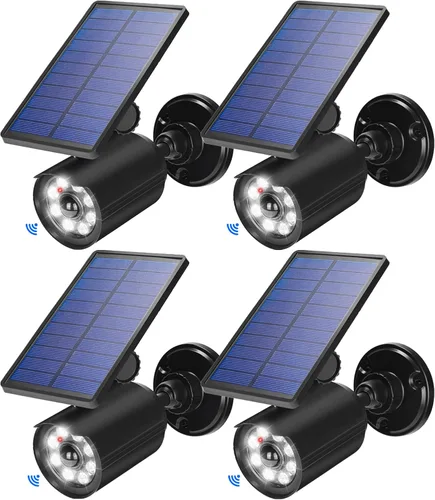 Miniatura 10 de Luces solares con sensor de movimiento al aire libre 2000LM, luces de seguridad de inundación IP67, luces puntuales impermeables para patio, garaje