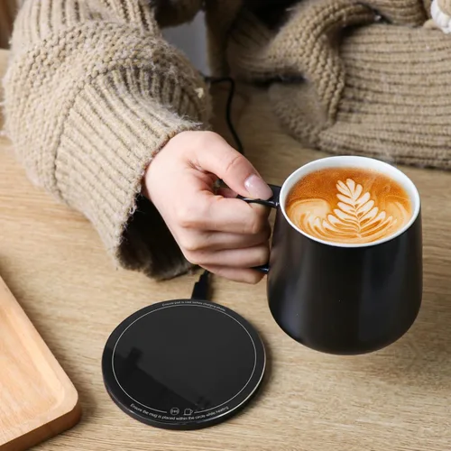 Miniatura 4 de Juego de calentador de taza de café APEKX - Calentador de taza de café inteligente con temperatura constante estable de 131°F, carga inalámbrica
