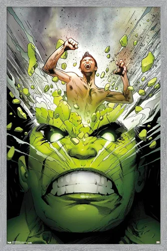 Miniatura 12 de Trends International Marvel Comics - Póster de pared de The Incredible Hulk - Cover #171, 14.725 x 22.375 pulgadas, versión enmarcada de madera