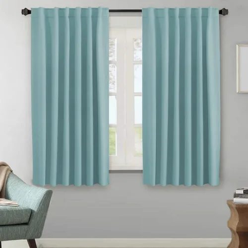 Miniatura 26 de H.VERSAILTEX Cortinas opacas con aislamiento térmico, paneles de tratamiento de ventana, cortinas opacas para oscurecer la habitación, cortinas Gris
