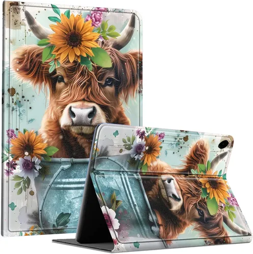 Miniatura 62 de Slim Case for Samsung Galaxy Tab S10 Lite / S10 FE / S9 FE 10.9" & Galaxy Tab S9 11", Multi-Angle Stand PU Leather Smart Folio Cover with Soft TPU