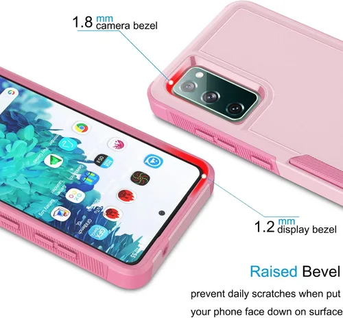 Miniatura 3 de Tekcoo Funda para Samsung Galaxy S20 FE Fan Edition 5G 4G 2022 2020 2 protectores de pantalla de vidrio templado Parachoques