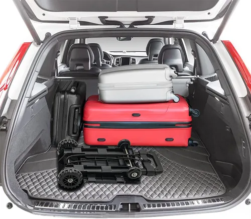 Miniatura 8 de Carretilla de Mano Plegable Pequeña, Carrito Utilitario Plegable con 4 Ruedas y 2 Cuerdas Elásticas, Carrito Plegable, Carretilla Mochila, Hierro