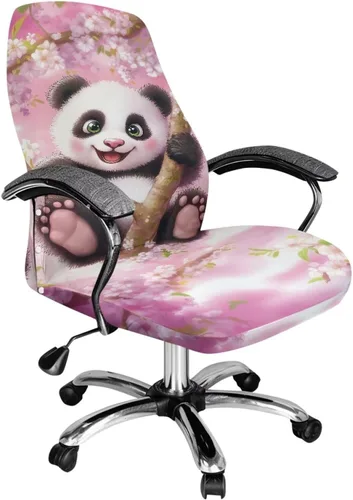 Miniatura 26 de Funda para silla de oficina de mármol morado, lavable, funda para silla de escritorio, fundas para silla de computadora para silla giratoria, silla