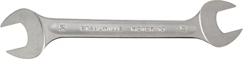 Miniatura 10 de Stahlwille 40032022 Llaves dobles de extremo abierto, motor n.º 10, tamaño 0.787 x 0.866 in, ángulo de desplazamiento de 15 grados, métrico, grado