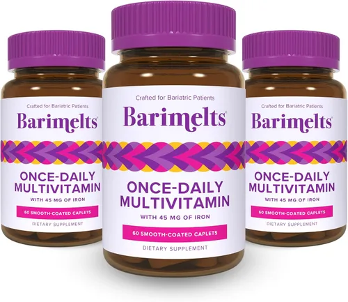 Miniatura 9 de BariMelts Multivitamínico bariátrico una vez al día con hierro, 60 comprimidos recubiertos fáciles de tragar (suministro para 2 meses)