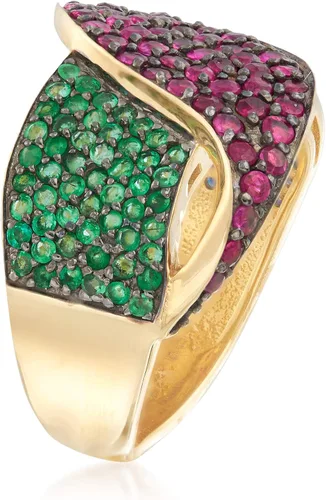 Miniatura 3 de Ross-Simons 220 ct tw Multi-Gem Ring in 18kt Gold Over Sterling