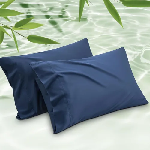 Miniatura 24 de Bedsure Juego de 2 fundas de almohada frescas de tamaño queen, rayón derivado de bambú, transpirables y suaves como la seda con cierre de sobre, 13