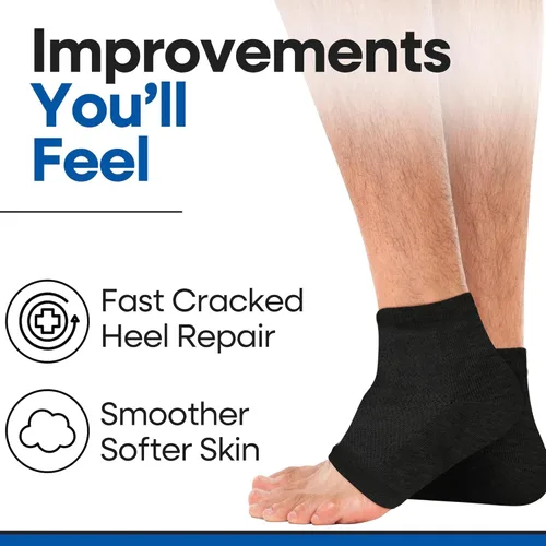 Miniatura 4 de Calcetines hidratantes para hombres y mujeres Tratamiento de talón agrietado con aloe vera Removedor de callos de talón hidratante Calcetines