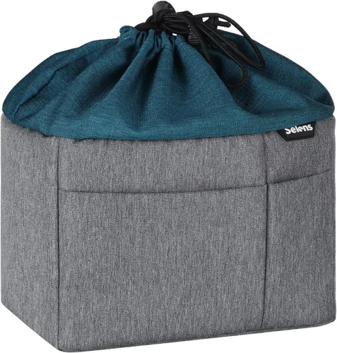 Selens Bolsa para cámara para mochila, a prueba de golpes, bolsa de inserción DLSR SLR, bolsa organizadora de protección resistente al agua para