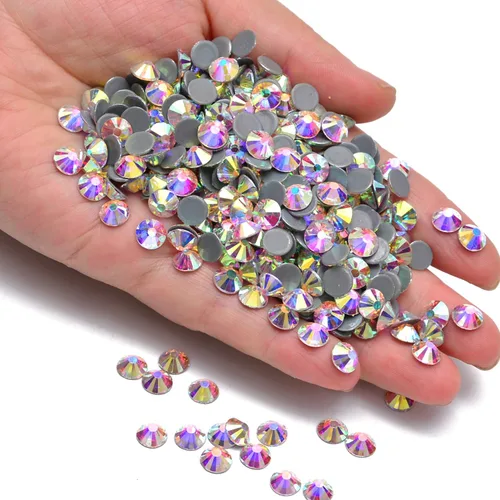 4500 Piezas de Diamantes de Imitación de Cristal HotFix, Redondos, AB de Cristal, SS6 de 2MM