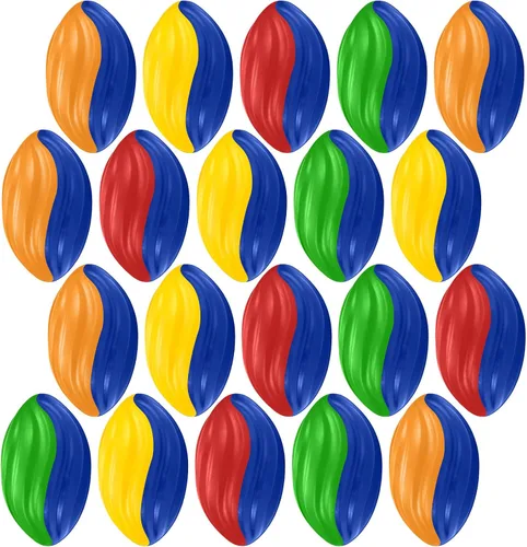 Miniatura 8 de Jerify Paquete de 20 minibalones de fútbol a granel de 7 pulgadas, de espuma en espiral, suaves, para juegos en interiores y exteriores, suministros