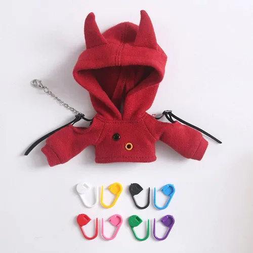 BJD Clothes - Sudadera con capucha para Ob11, Molly, GSC, ropa de muñeca Bjd de 1/12, accesorios para muñecas, juguetes (rojo)