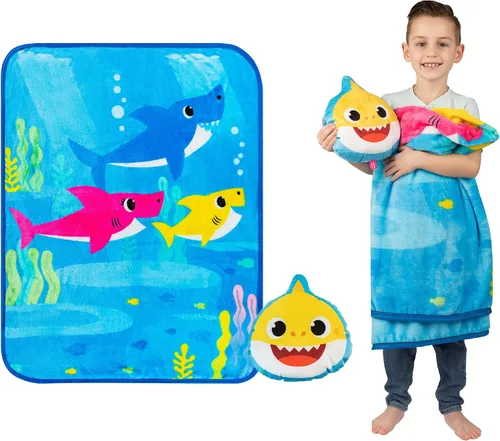 Miniatura 6 de Franco Squishmallows Bedding - Juego de almohada y manta decorativas de felpa súper suave, 40 x 50 pulgadas, (producto oficial de Squishmallows)