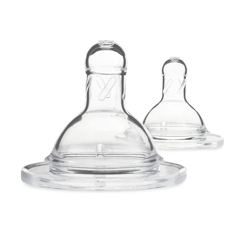 Motif Medical Boquillas de repuesto de flujo lento para biberón Duo – Apto para lavavajillas, pezones de silicona para biberones recién nacidos –