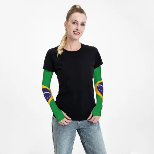 Miniatura 6 de Lindas mangas de brazo de bandera de enfriamiento con protección solar deportiva para hombres y mujeres Bandera de El Salvador_3221217