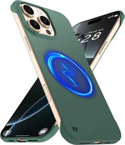 Miniatura 25 de GRECAZO Funda magnética delgada para iPhone 15 Plus de 6.7 pulgadas (2023), ultrafina, ligera, duradera, sin marco, mate, rígida, MagSafe con anillo