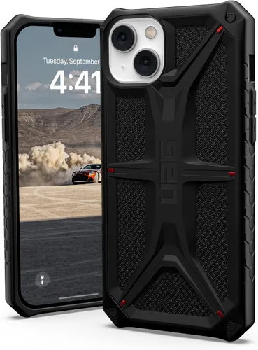 Miniatura 8 de URBAN ARMOR GEAR UAG - Funda para iPhone 14 Plus, color negro, 6.7 pulgadas, funda protectora resistente de alta calidad, ligera, delgada, a prueba