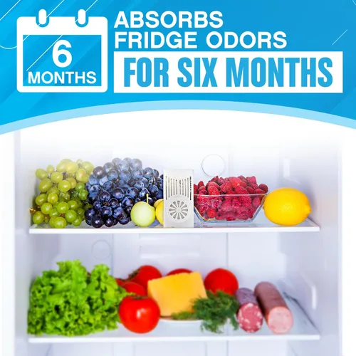 Miniatura 7 de NonScents Desodorizador para refrigerador, eliminador de olores para refrigerador y congelador, eclipsa el bicarbonato de sodio y desodorante