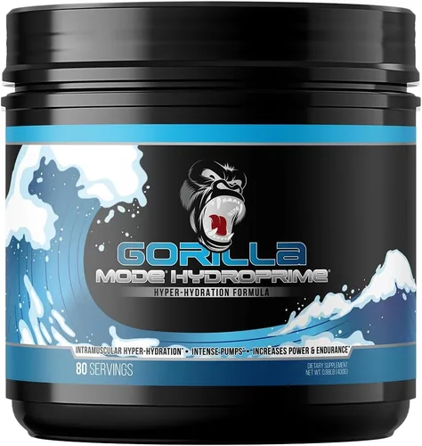 Gorilla Mind Hydroprime® Glycerol Pre-Entrenamiento - Fórmula Hidratante para Antes del Entrenamiento para Bombas Intensas · Hiper-Hidratación
