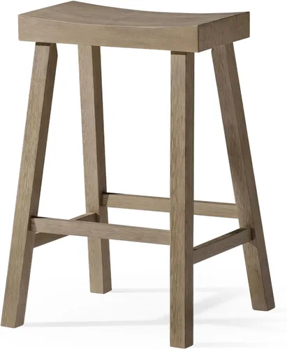 Miniatura 10 de Maven Lane Taburete de bar de cocina, moderno taburete de bar de madera de granja, taburete de isla de cocina, taburetes de bar de altura