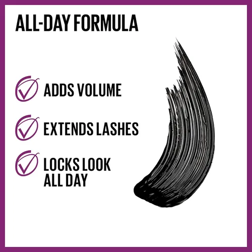 Miniatura 3 de Maybelline The Falsies Lash Lift - Máscara impermeable + paquete de agua micelar Garnier SkinActive, incluye 1 máscara en negro marrón y 1 removedor