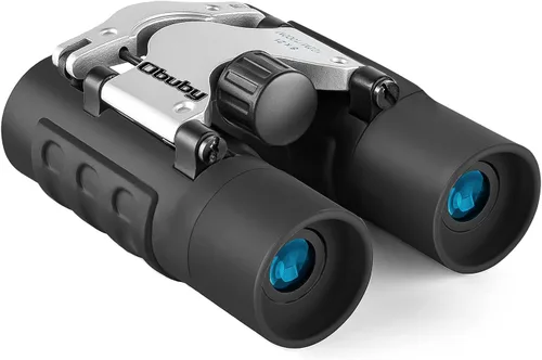 Miniatura 19 de Binoculares reales para niños. Regalos para niños de 3 a 12 años. Niños o niñas. Binoculares compactos de juguete de 8x21 con óptica de alta Azul