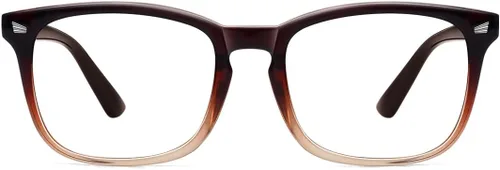 MEETSUN Lentes de bloqueo de luz azul para mujeres y hombres, anti fatiga ocular (duerme mejor), lentes de computadora UV400 (marrón)