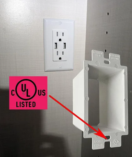 Miniatura 5 de iMBAPrice IMBA-BE1 - Extensor de caja de toma de corriente eléctrica no metálica de 1 banda para accesorios de receptáculos de interruptor