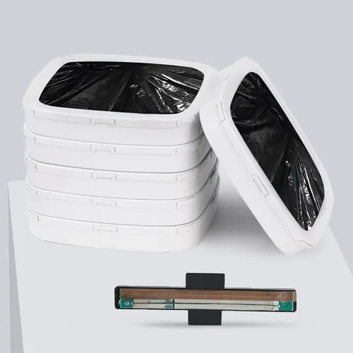 Miniatura 9 de ELPHECO Bote de basura automático de acero inoxidable de 4 galones, papelera autosellable, papelera de 15 litros, cubo de basura grande de metal sin