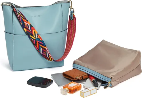 Miniatura 3 de BOSTANTEN - Bolsos de cuero al hombro tipo balde para mujer