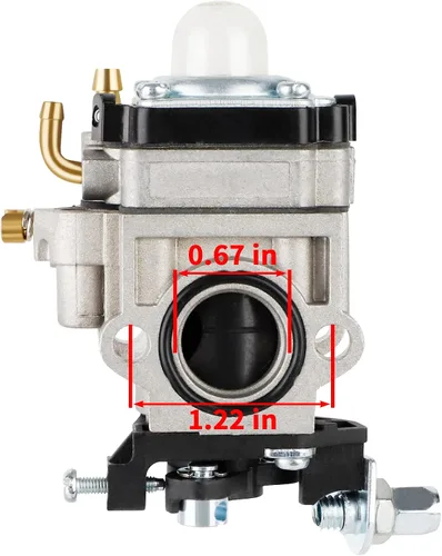Miniatura 3 de Pro PR46BT Carburador para Poulan Pro PR46BT PR48BT 46cc 48cc Gas Mochila Sopladora BP400 BP402 Carburador de Sopladora para RedMax EB7000 EB7001