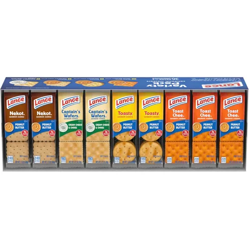 Miniatura 37 de Lance Galletas tipo sándwich, hechas con galletas integrales, mantequilla de maní, 10 paquetes individuales