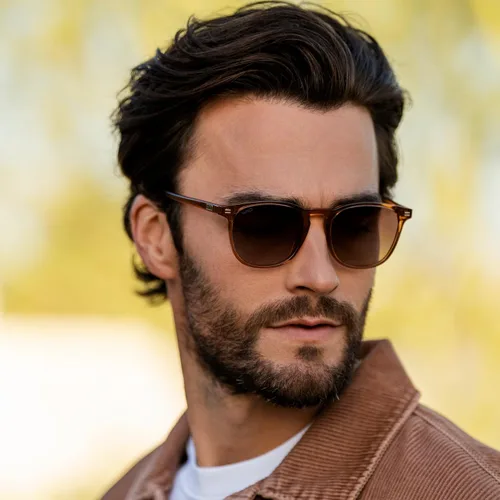 Miniatura 3 de WMP Eyewear - Gafas de sol polarizadas modernas y redondas para hombre con forma cuadrada