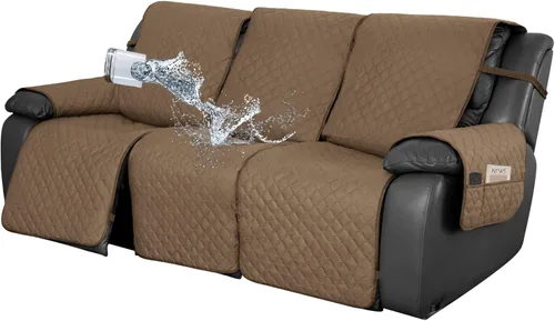 Miniatura 28 de Easy-Going Funda impermeable para sillón reclinable de gran tamaño con bolsillo, 1 funda de sofá reversible para sillón reclinable, protector
