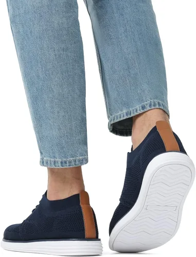 Miniatura 8 de Bruno Marc Zapatillas de malla para hombre Oxfords ligeras