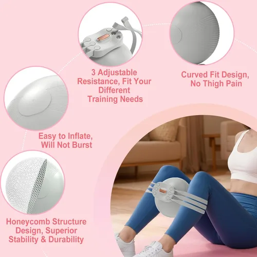 Miniatura 4 de HOTSWEAT Maestro de muslos, ejercitador interno del muslo, entrenador de muslos Kegel para mujeres con resistencia ajustable