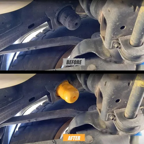 Miniatura 5 de Dos parachoques de brazo de control y dos parachoques de eje trasero de control reemplazan 15153958 905-208 15039397 compatible con Chevy Silverado
