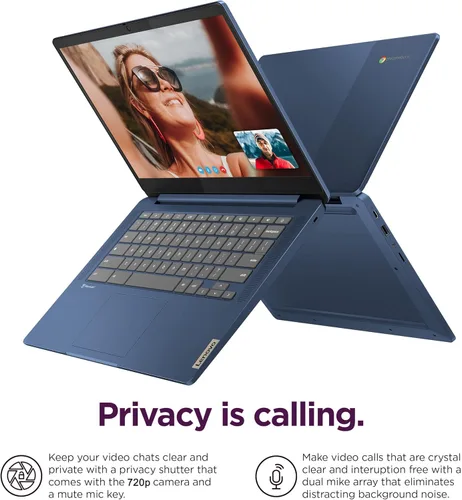 Miniatura 5 de Lenovo Chromebook 14 Laptop (pantalla táctil FHD de 14 pulgadas, procesador de 8 núcleos a 2.0 GHz, 4 GB de RAM, 128 GB