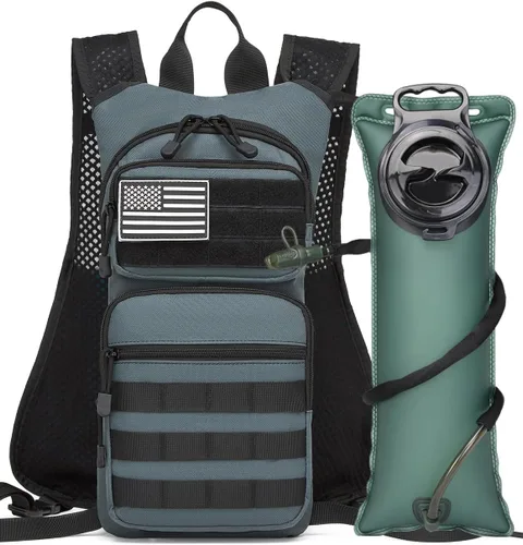 Miniatura 3 de Mochila de Hidratación Aislada para Senderismo Mochila de Agua Chaleco para Correr con Bolsa de Vejiga TPU de 3L para Maratón Ciclismo Hombres