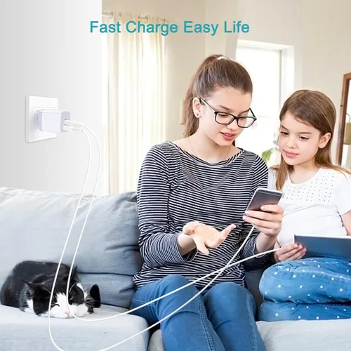 Miniatura 6 de Adaptador de enchufe de viaje europeo, paquete de 2 adaptadores de enchufe internacional de 2 puertos, adaptador de viaje para Europa, cargador