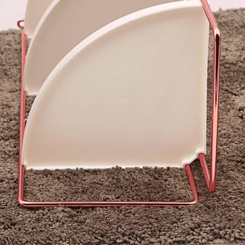 Miniatura 3 de Organizador de encimera de baño de 3 niveles, bandeja de tocador, almacenamiento de cosméticos y maquillaje, estante de pie para especias de cocina